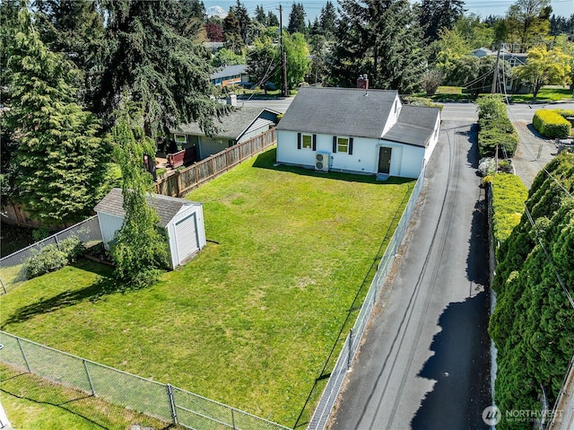 view of subject property