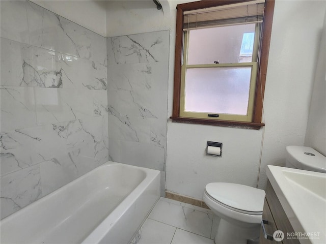 234 SW 15th Ave, Ephrata, WA 98823 - bathroom featuring toilet, vanity, and baseboards