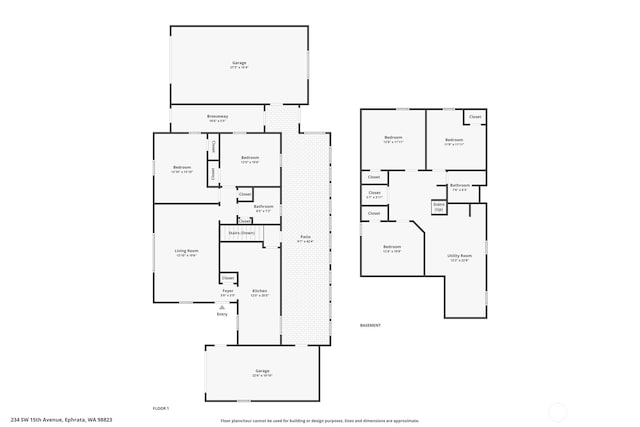 234 SW 15th Ave, Ephrata, WA 98823 - home floor plan