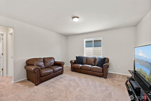 9206 Conine St SE, Yelm, WA 98597 - living room with light colored carpet and baseboards