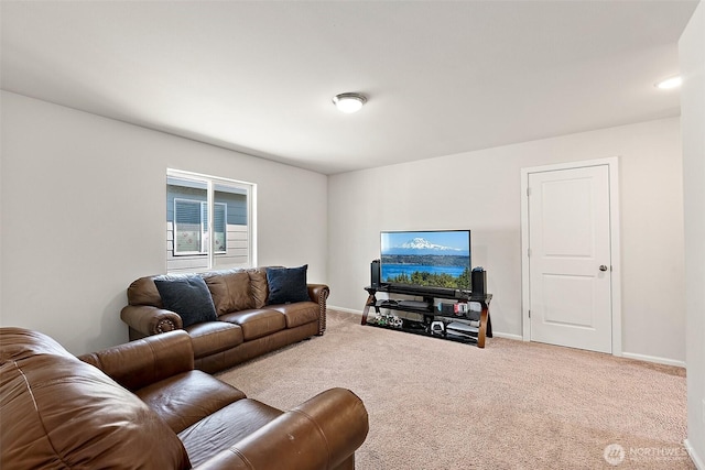 9206 Conine St SE, Yelm, WA 98597 - living room with carpet floors and baseboards