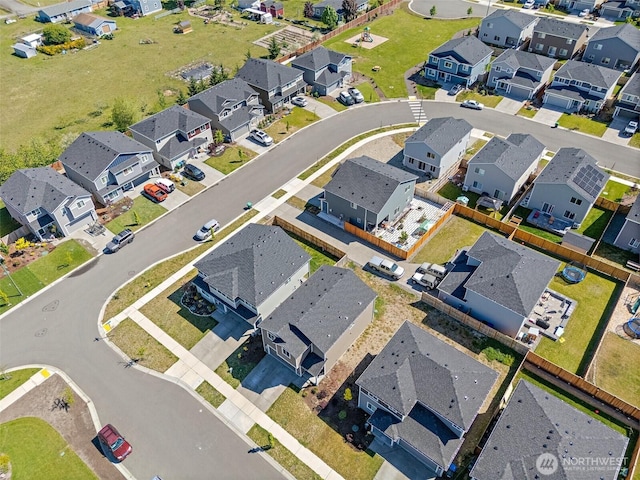 9206 Conine St SE, Yelm, WA 98597 - aerial perspective of suburban area