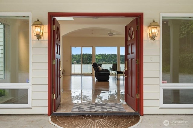 3236 Gravelly Beach Loop NW, Olympia, WA 98502 - doorway to property featuring a porch