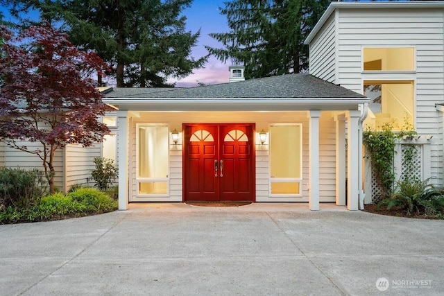 3236 Gravelly Beach Loop NW, Olympia, WA 98502 - entrance to property featuring a shingled roof