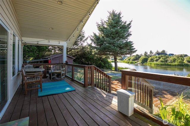 348 Cockle St SW, Ocean Shores, WA 98569 - wooden terrace with a water view