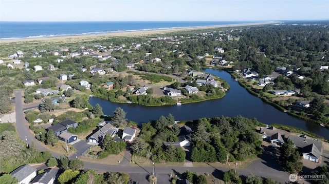 348 Cockle St SW, Ocean Shores, WA 98569 - aerial view with a water view and a residential view