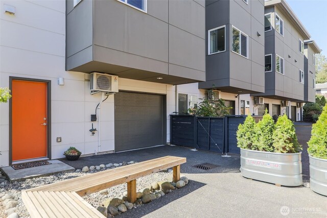 modern home with a garage