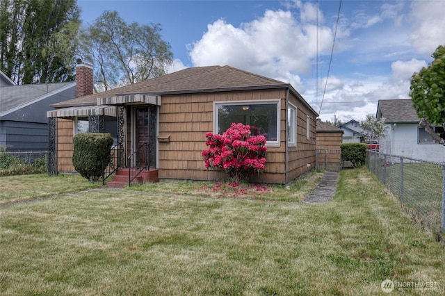 1306 Morgan St, Aberdeen, WA 98520 - view of front of home featuring a chimney and a shingled roof
