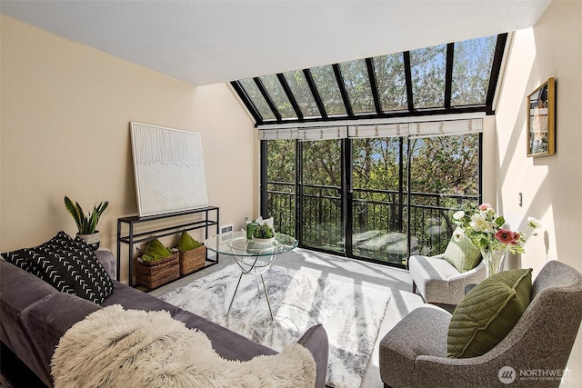 view of living area