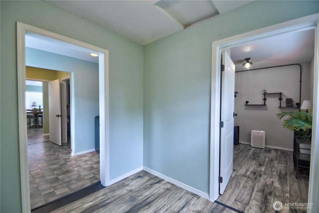 111 E Martin St, Elma, WA 98541 - empty room with baseboards and wood finished floors