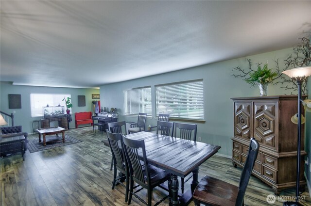 111 E Martin St, Elma, WA 98541 - dining space with wood finished floors