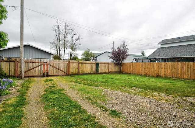 111 E Martin St, Elma, WA 98541 - view of yard featuring a fenced backyard and a gate
