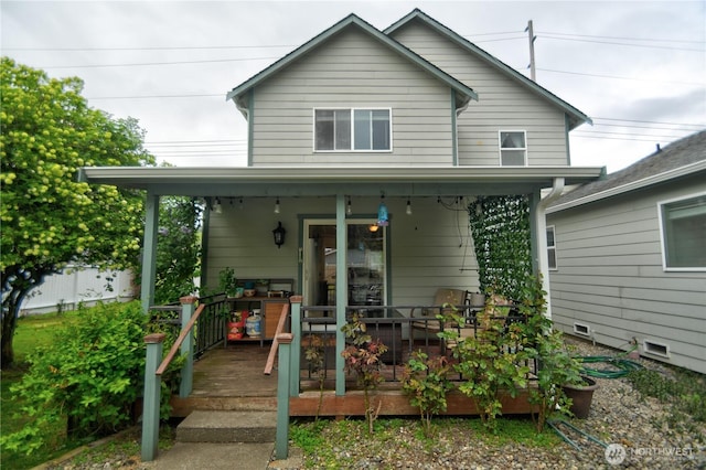 111 E Martin St, Elma, WA 98541 - view of front of house featuring a deck
