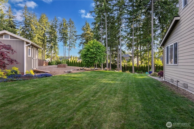view of green lawn