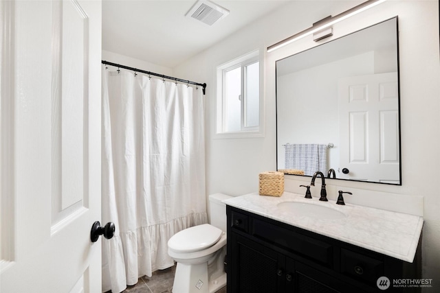 3416 189th St SE, Bothell, WA 98012 - bathroom with toilet, vanity, and a shower with shower curtain