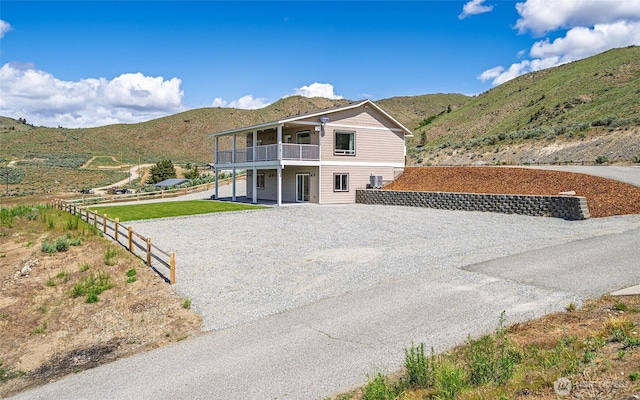 10 Spring Canyon Rd, Orondo, WA 98843 - back of house with a mountain view