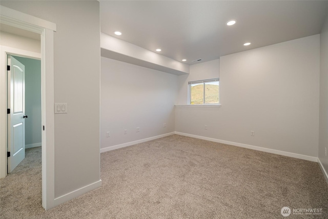 10 Spring Canyon Rd, Orondo, WA 98843 - empty room with carpet flooring, recessed lighting, and baseboards