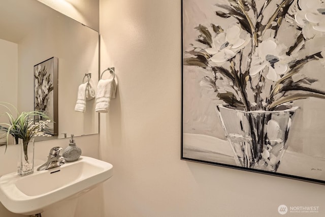 bathroom with a sink