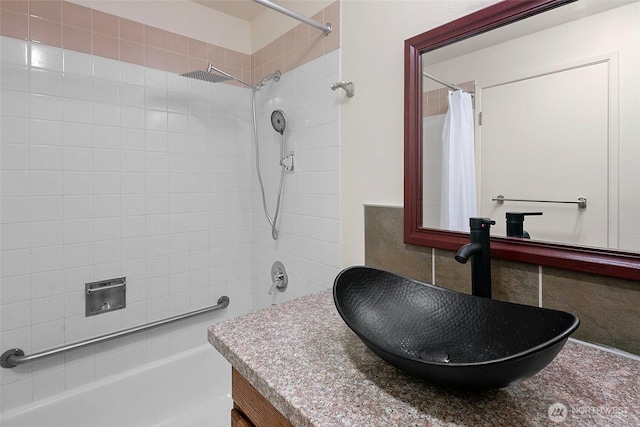 full bathroom with vanity