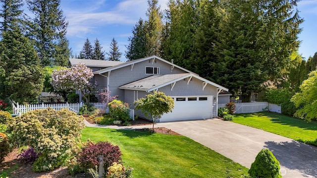 6874 Golf View Dr, Lynden, WA 98264 - view of front of property with an attached garage, driveway, and a shingled roof