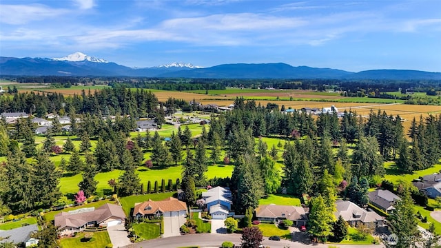 6874 Golf View Dr, Lynden, WA 98264 - aerial perspective of suburban area with a mountainous background