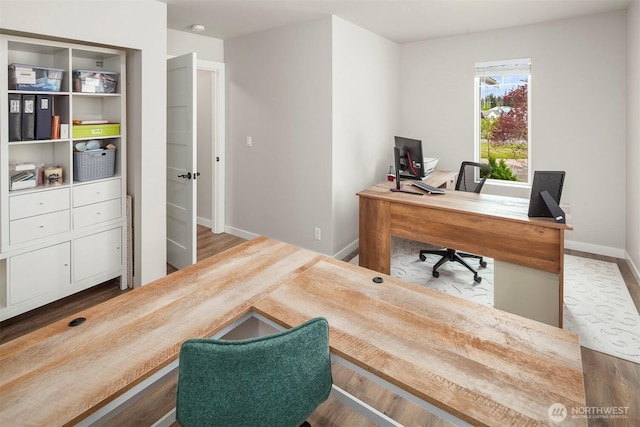 29058 215th Pl SE, Kent, WA 98042 - home office featuring baseboards and wood finished floors