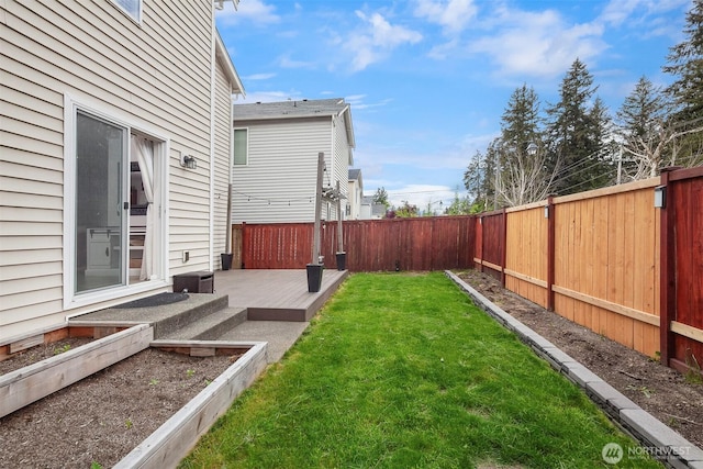 29058 215th Pl SE, Kent, WA 98042 - view of yard featuring a vegetable garden and a wooden deck