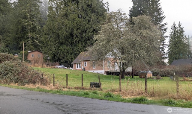 view of asphalt road