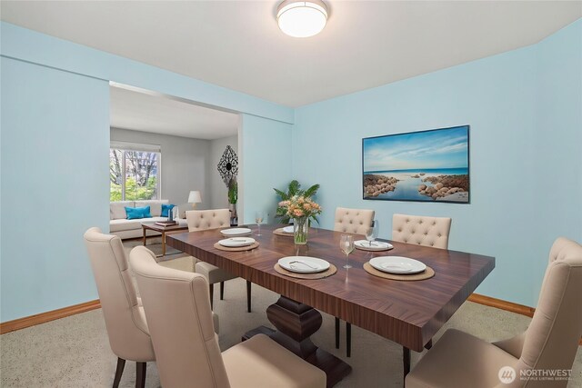 dining area with baseboards