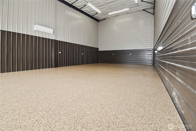 empty room with speckled floor
