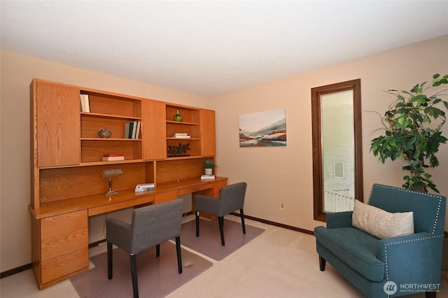 3911 NE 158th Ln, Lake Forest Park, WA 98155 - home office with built in study area, light colored carpet, and baseboards