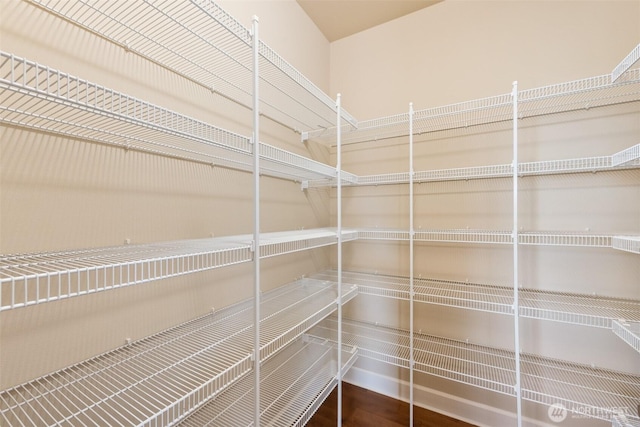 view of storage area