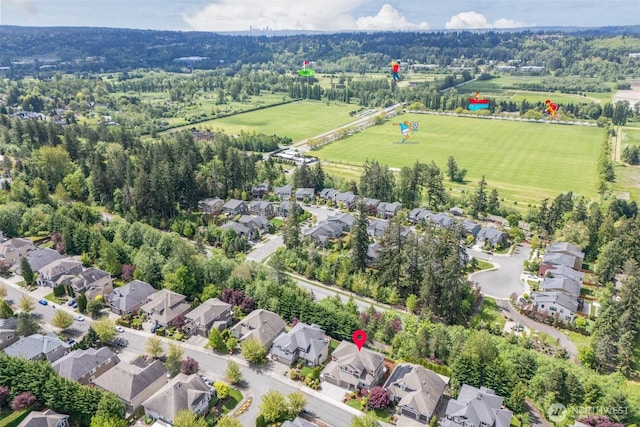 drone / aerial view featuring a residential view