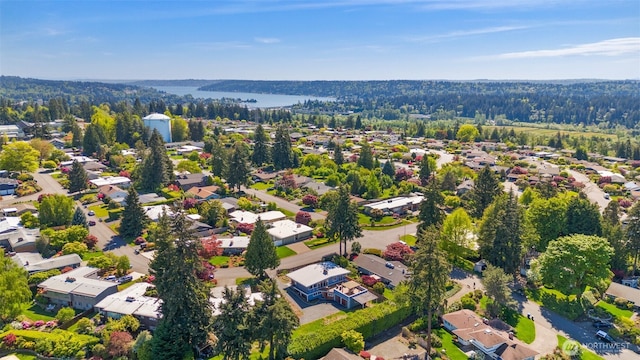 aerial view of residential area