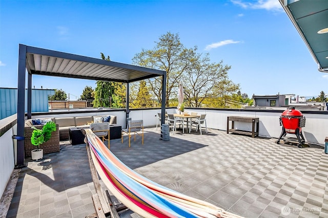 1709 NW 64th St, Seattle, WA 98107 - view of patio with an outdoor living space and outdoor dining area