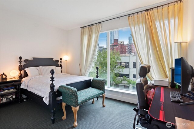 1920 4th Ave Unit 502, Seattle, WA 98101 - carpeted bedroom featuring a desk