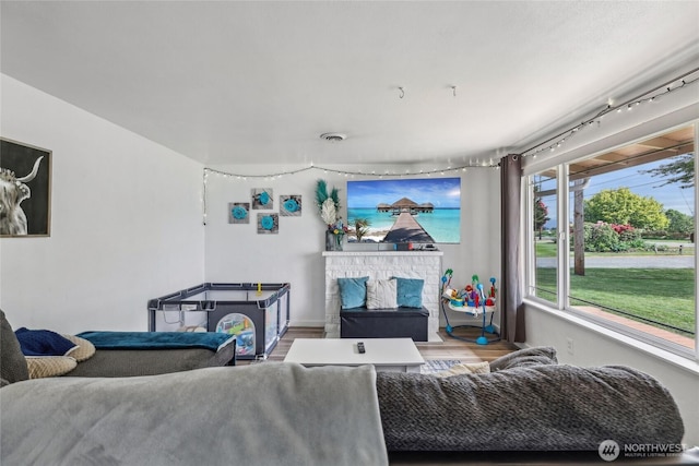 14612 Avon Allen Rd, Mount Vernon, WA 98273 - living room featuring wood finished floors