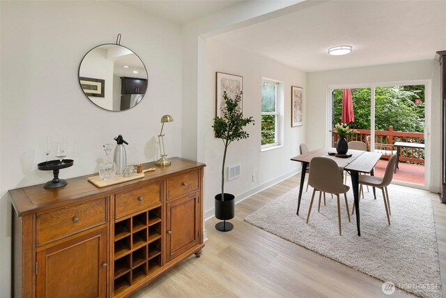 12635 Beacon Ave S, Seattle, WA 98178 - dining room featuring light wood finished floors and baseboards