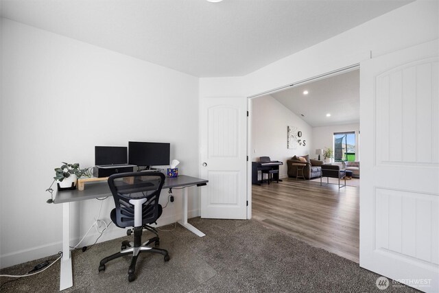 3504 Kathren Ln, Pasco, WA 99301 - carpeted office space with baseboards and recessed lighting