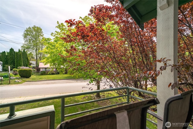 view of balcony