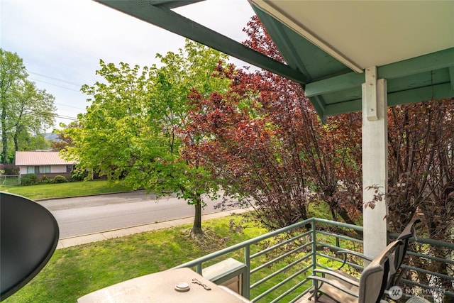 view of balcony