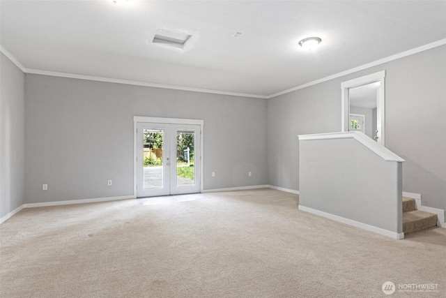 592 Kodiak Ave, Camano Island, WA 98282 - empty room featuring crown molding, carpet floors, and baseboards
