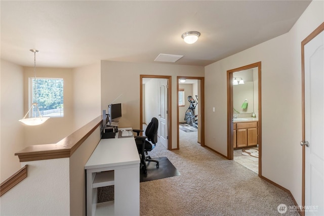 20402 98th Avenue Ct E, Graham, WA 98338 - office space with light colored carpet and a sink