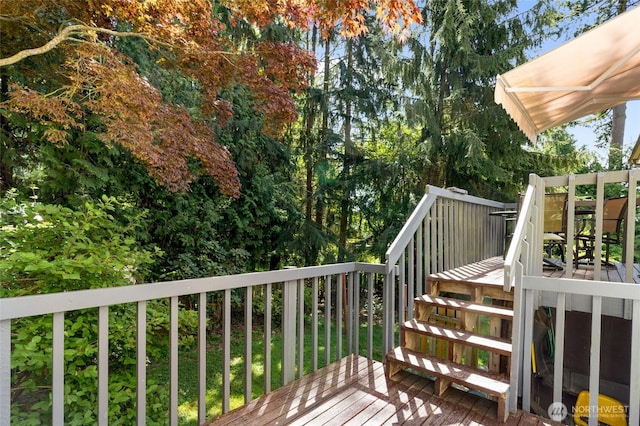 view of deck