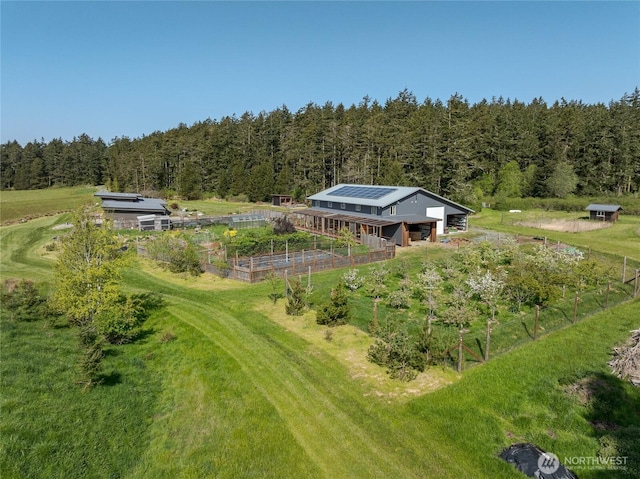 5621 Fisherman Bay Rd, Lopez Island, WA 98261 - view from above of property featuring a heavily wooded area and a golf course