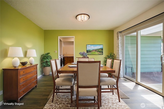 1234 Friedlander Dr, Aberdeen, WA 98520 - dining space featuring wood finished floors and baseboards