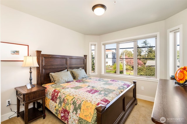 1215 Lawrence St Unit 201, Port Townsend, WA 98368 - bedroom featuring light carpet and baseboards