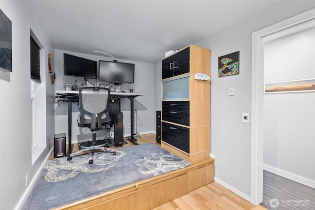 1495 Mukilteo Speedway, Mukilteo, WA 98275 - office area with wood finished floors and baseboards