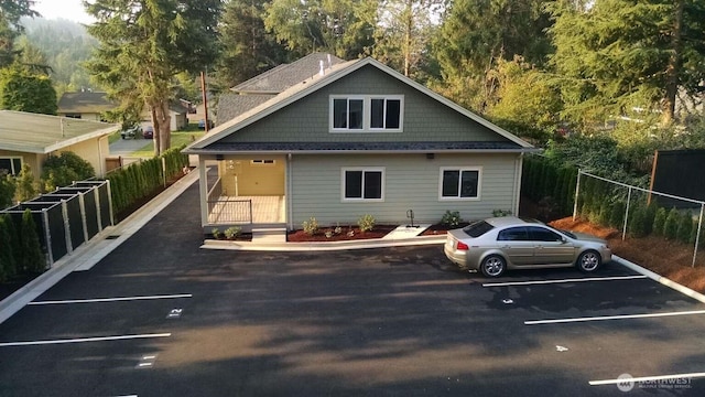 exterior space with fence