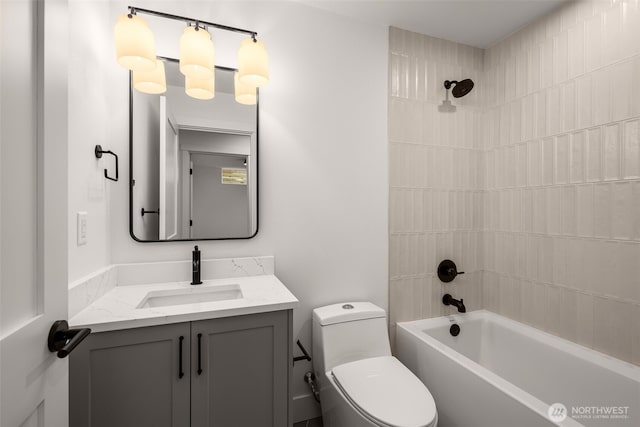 1625B 21st Ave, Seattle, WA 98122 - full bath featuring toilet, vanity, and shower / bath combination